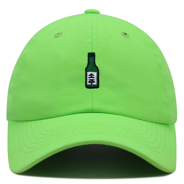 Soju Premium Dad Hat Embroidered Baseball Cap Korean Korea Spirit