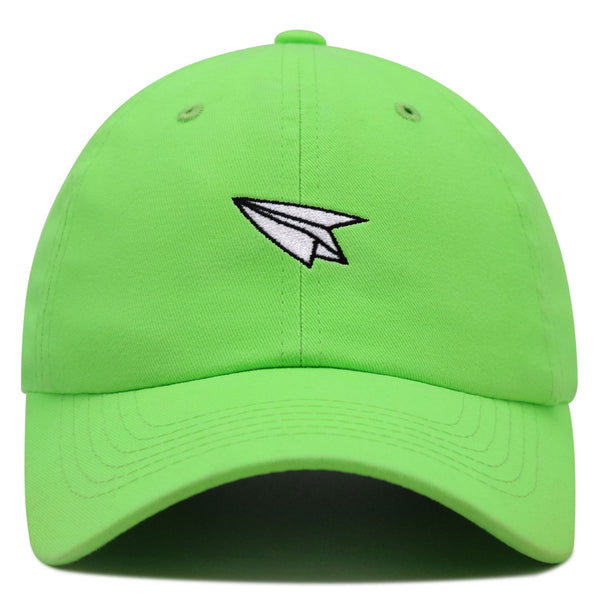 Paper Airplane Premium Dad Hat Embroidered Baseball Cap Plane Sky