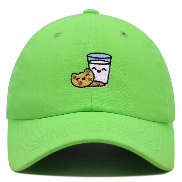 Milk and Cookie Premium Dad Hat Embroidered Baseball Cap Snack