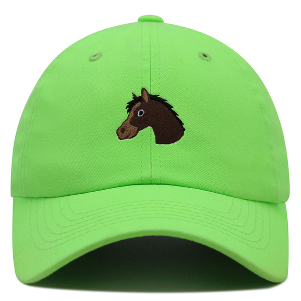 Horse Head Premium Dad Hat Embroidered Baseball Cap Cowboy Zoo