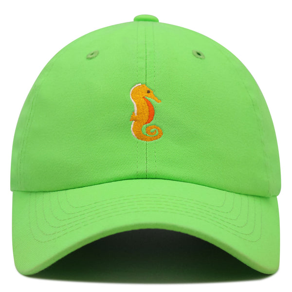 Seahorse Premium Dad Hat Embroidered Baseball Cap Ocean Sea Fish