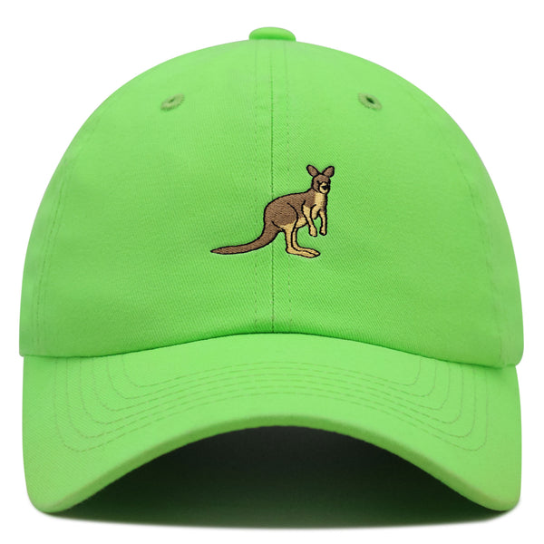 Kangaroo Premium Dad Hat Embroidered Baseball Cap Australia Animal