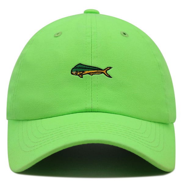 Mahi-Mahi Fish Premium Dad Hat Embroidered Baseball Cap Fishing Ocean