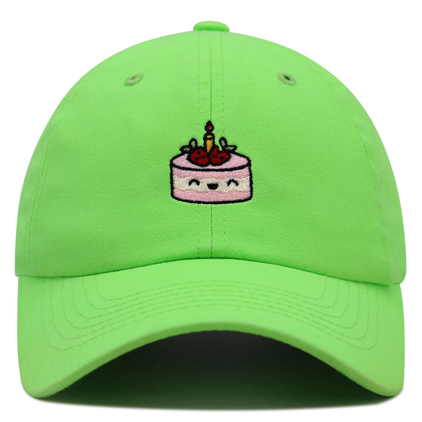 Cake Premium Dad Hat Embroidered Baseball Cap Birthday Foodie