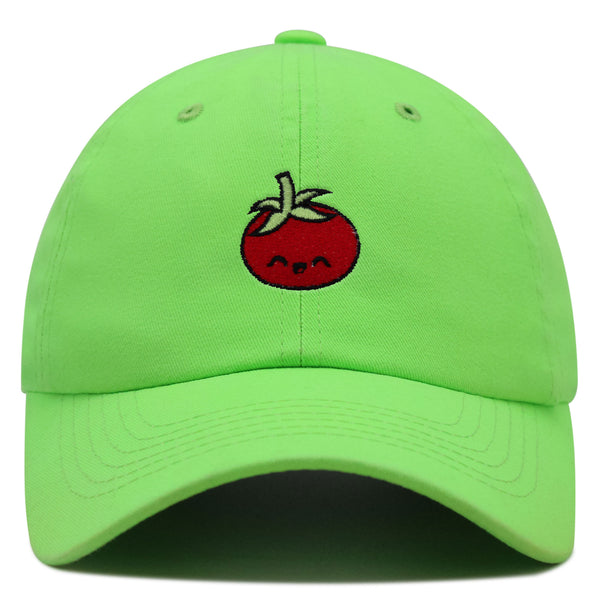 Tomato Premium Dad Hat Embroidered Baseball Cap Vegetable Vegan