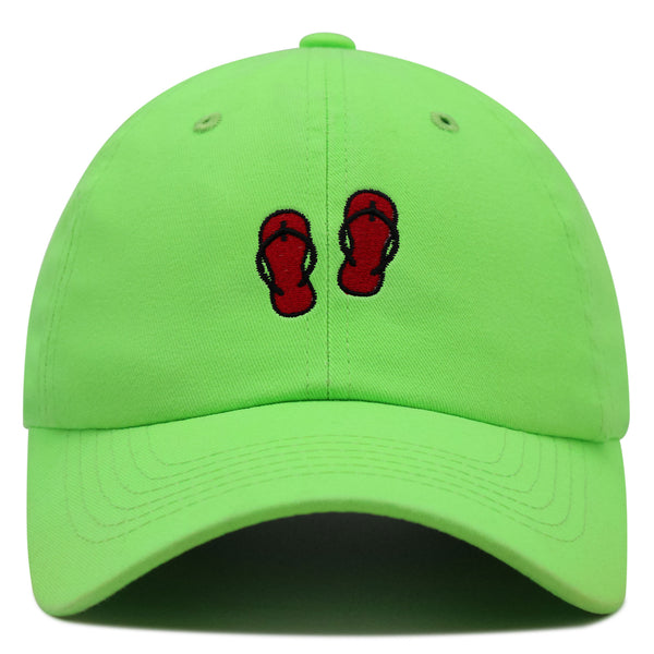 Flip-flops Premium Dad Hat Embroidered Baseball Cap Shoes Beach