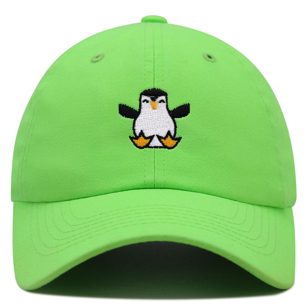 Penguin Premium Dad Hat Embroidered Baseball Cap Snow Animal