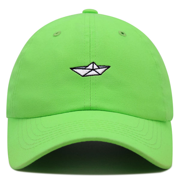 Paper Boat Premium Dad Hat Embroidered Baseball Cap Pond Memory