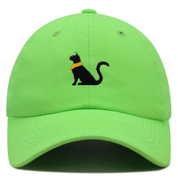 Black Egyptian Cat Premium Dad Hat Embroidered Baseball Cap Kitty