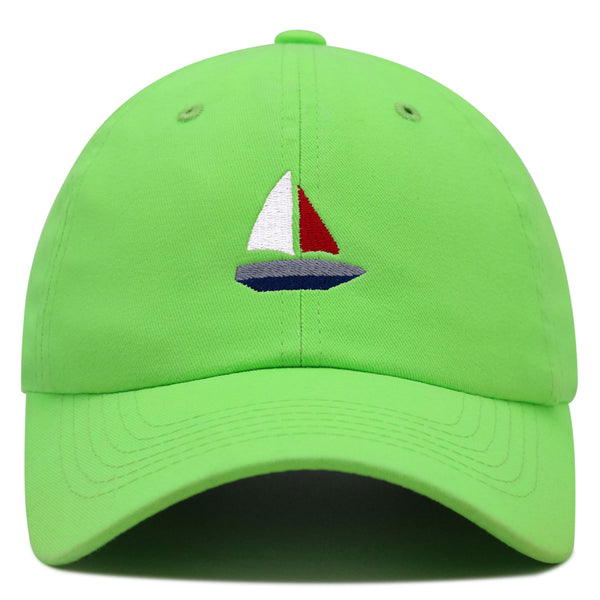 Cute Boat Premium Dad Hat Embroidered Baseball Cap Sailor Ocean