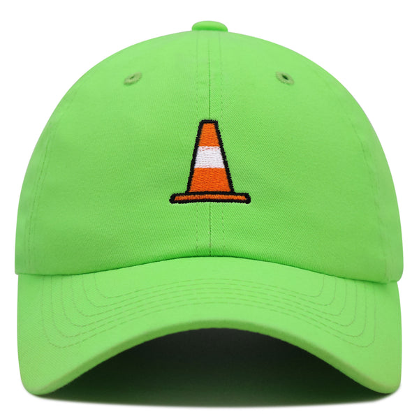 Safety Cone Premium Dad Hat Embroidered Baseball Cap Construction