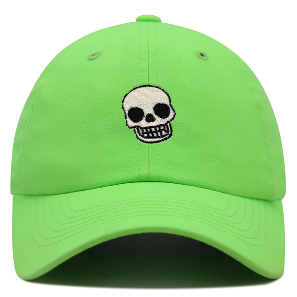 Skull Premium Dad Hat Embroidered Baseball Cap Girly Halloween