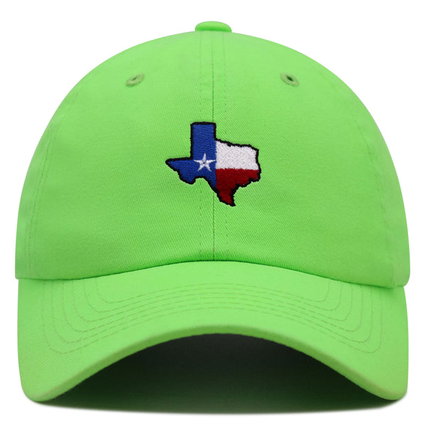 Texas Premium Dad Hat Embroidered Baseball Cap Map Flag