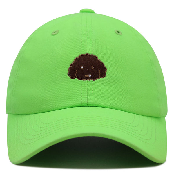 Brown Poodle Premium Dad Hat Embroidered Baseball Cap Dog Puppy