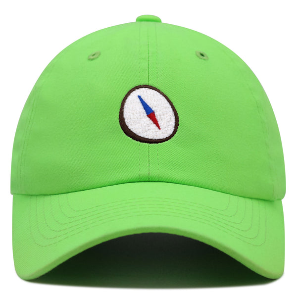 Compass Premium Dad Hat Embroidered Baseball Cap Explorer Adventure