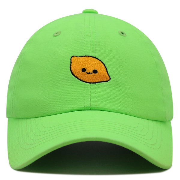 Lemon Premium Dad Hat Embroidered Baseball Cap Citrus Lime