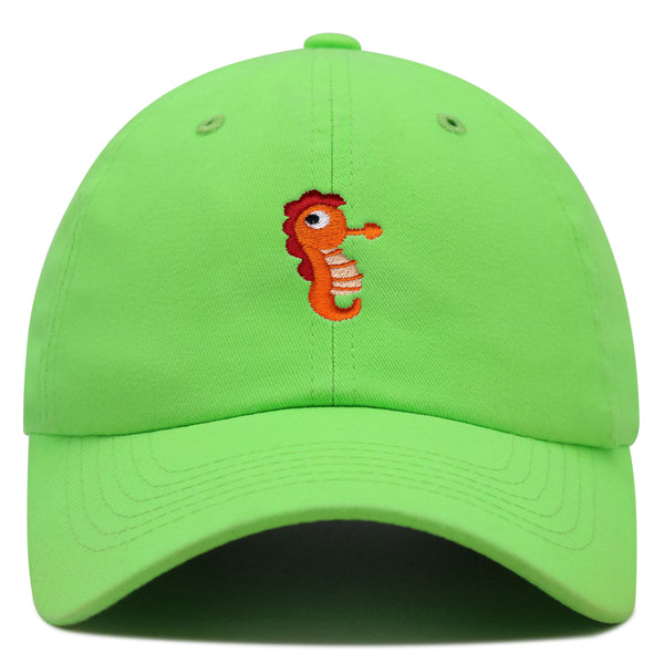 Sea Horse Premium Dad Hat Embroidered Baseball Cap Ocean Fish