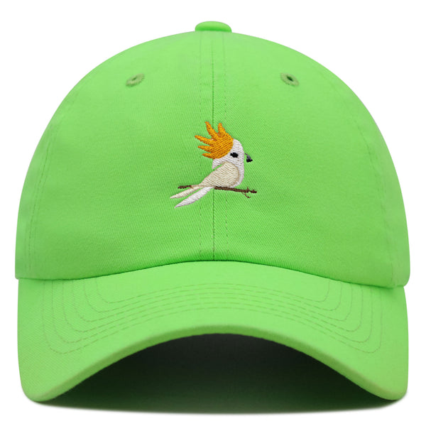 Cockatoo Premium Dad Hat Embroidered Baseball Cap Parrot Bird