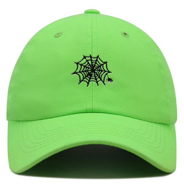 Spider web Premium Dad Hat Embroidered Baseball Cap Halloween