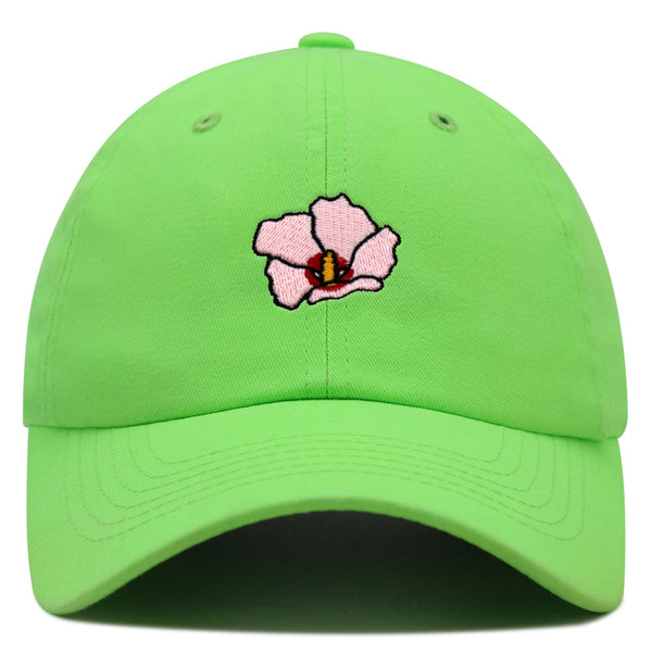 Rose of Sharon Premium Dad Hat Embroidered Baseball Cap Hibiscus Hawaii