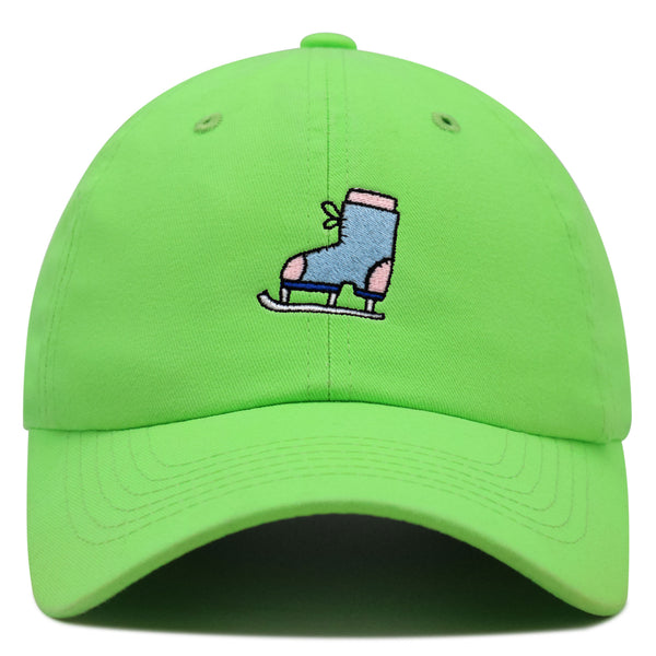 Ice Skating Premium Dad Hat Embroidered Baseball Cap Skate Winter