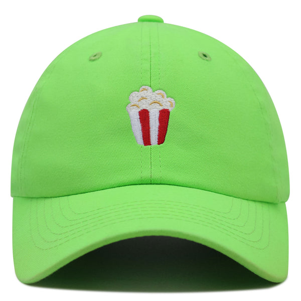 Popcorn Premium Dad Hat Embroidered Baseball Cap Theater Foodie