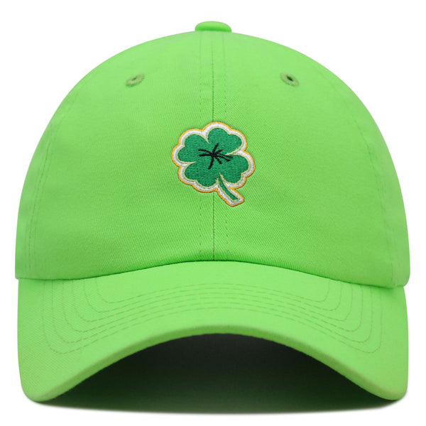 Clover Premium Dad Hat Embroidered Baseball Cap Lucky Plant