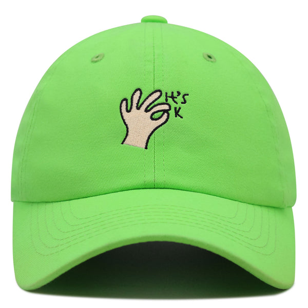 Hand Sign Premium Dad Hat Embroidered Baseball Cap OK