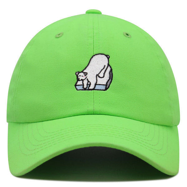 Polar Bear Premium Dad Hat Embroidered Baseball Cap Coke Soda