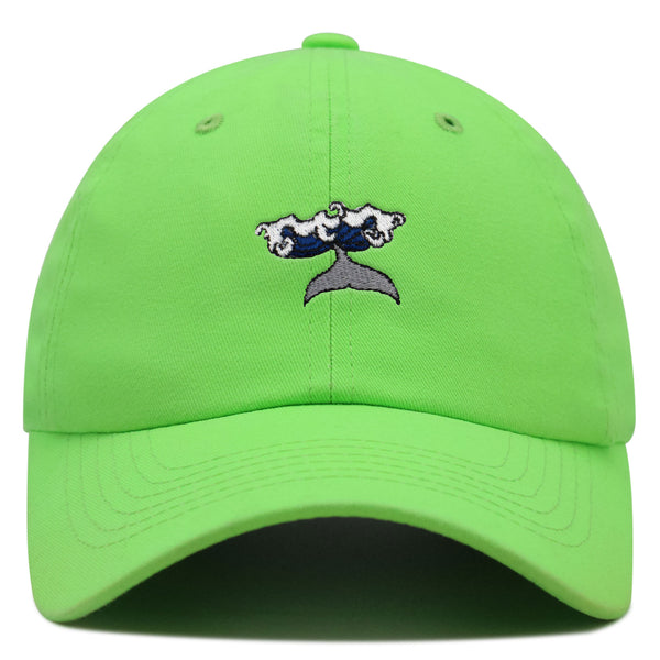 Whale Premium Dad Hat Embroidered Baseball Cap Wave Ocean