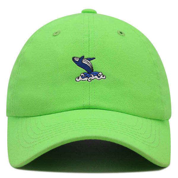 Whale Premium Dad Hat Embroidered Baseball Cap Ocean Fish