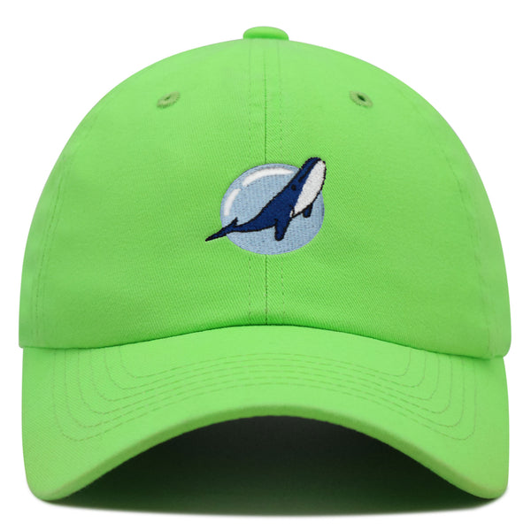 Whale Premium Dad Hat Embroidered Baseball Cap Fishing Nature