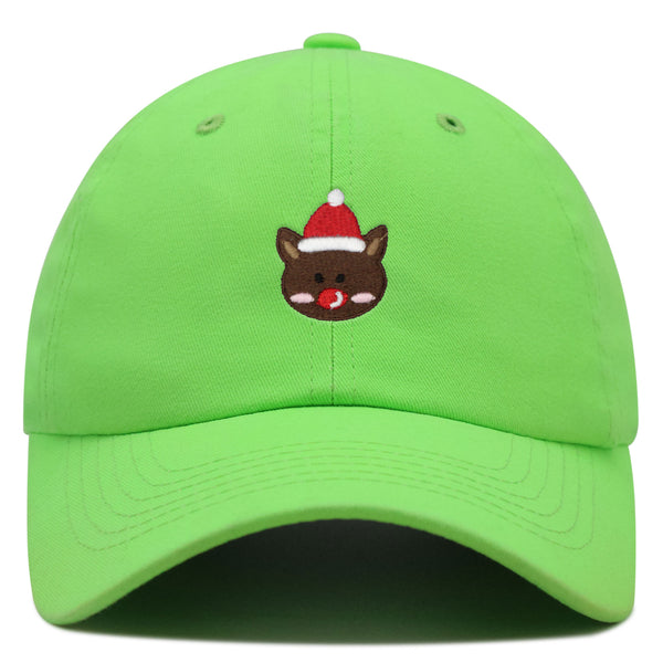 Reindeer Premium Dad Hat Embroidered Baseball Cap Christmas Gift