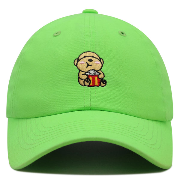 Popcorn Dog Premium Dad Hat Embroidered Baseball Cap Puppy Poodle