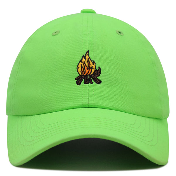 Camp Fire Premium Dad Hat Embroidered Baseball Cap Wood Pit