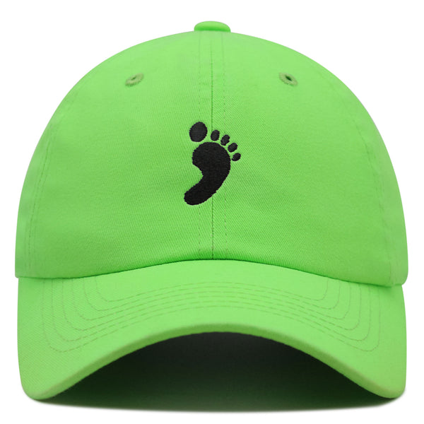 Footprint Premium Dad Hat Embroidered Baseball Cap Feet