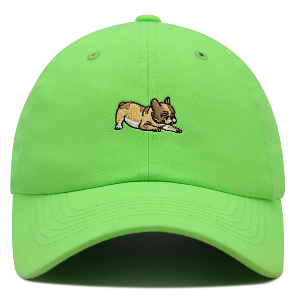 French Bulldog Premium Dad Hat Embroidered Baseball Cap Dog Puppy