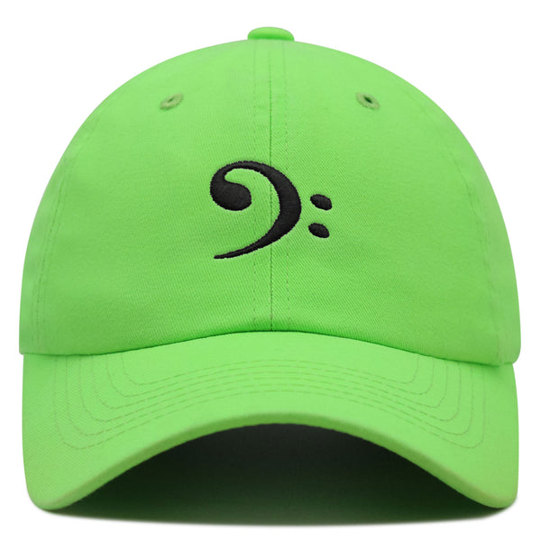 Bass Clef Premium Dad Hat Embroidered Baseball Cap Music Symbol