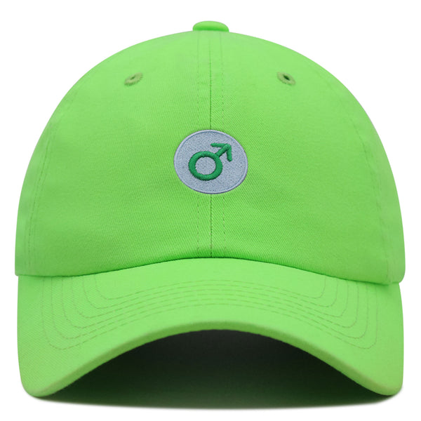 Male Gender Sign Premium Dad Hat Embroidered Baseball Cap Symbol