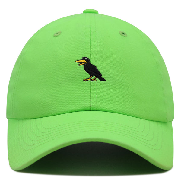 Crow Premium Dad Hat Embroidered Baseball Cap Bird