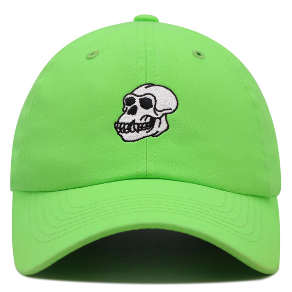 Gorilla Skull Premium Dad Hat Embroidered Baseball Cap Skelton