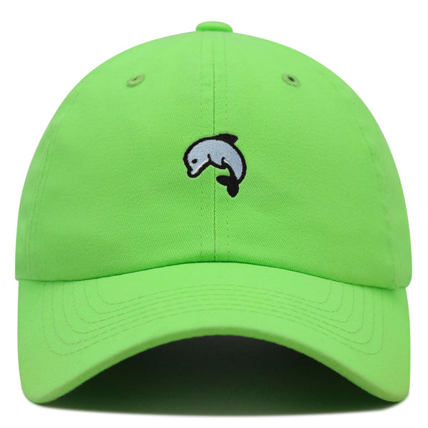 Dolphin Premium Dad Hat Embroidered Baseball Cap Ocean Cute