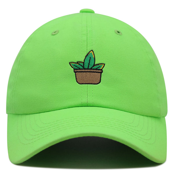 Aloe Plant Premium Dad Hat Embroidered Baseball Cap Pot