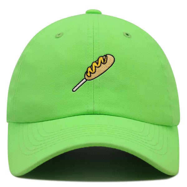 Corndog Premium Dad Hat Embroidered Baseball Cap Foodie