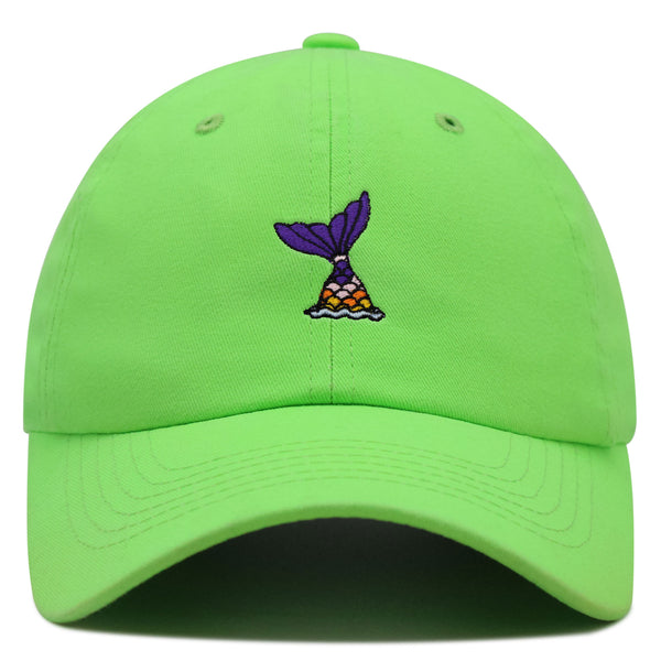 Mermaid Tail Premium Dad Hat Embroidered Baseball Cap Cute