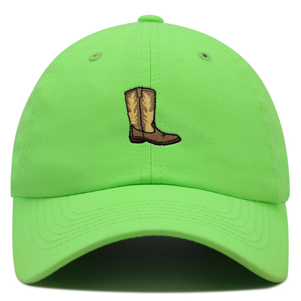 Cowboy Boot Premium Dad Hat Embroidered Baseball Cap Boots