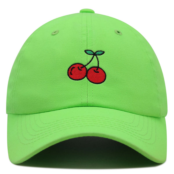 Cherries Premium Dad Hat Embroidered Baseball Cap Fruit