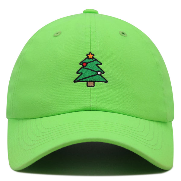 Christmas Tree Star Premium Dad Hat Embroidered Baseball Cap Holiday