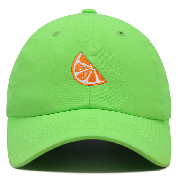 Orange Slice Premium Dad Hat Embroidered Baseball Cap Fruit