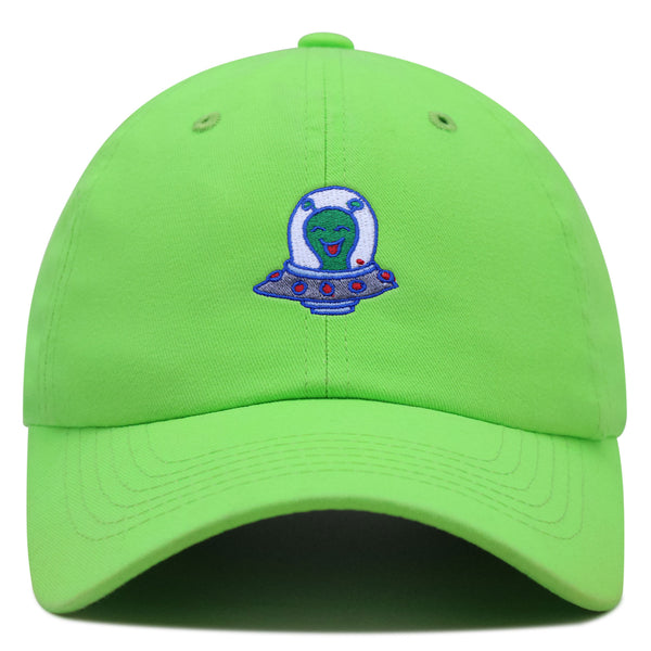 Flying Saucer Premium Dad Hat Embroidered Baseball Cap UFO